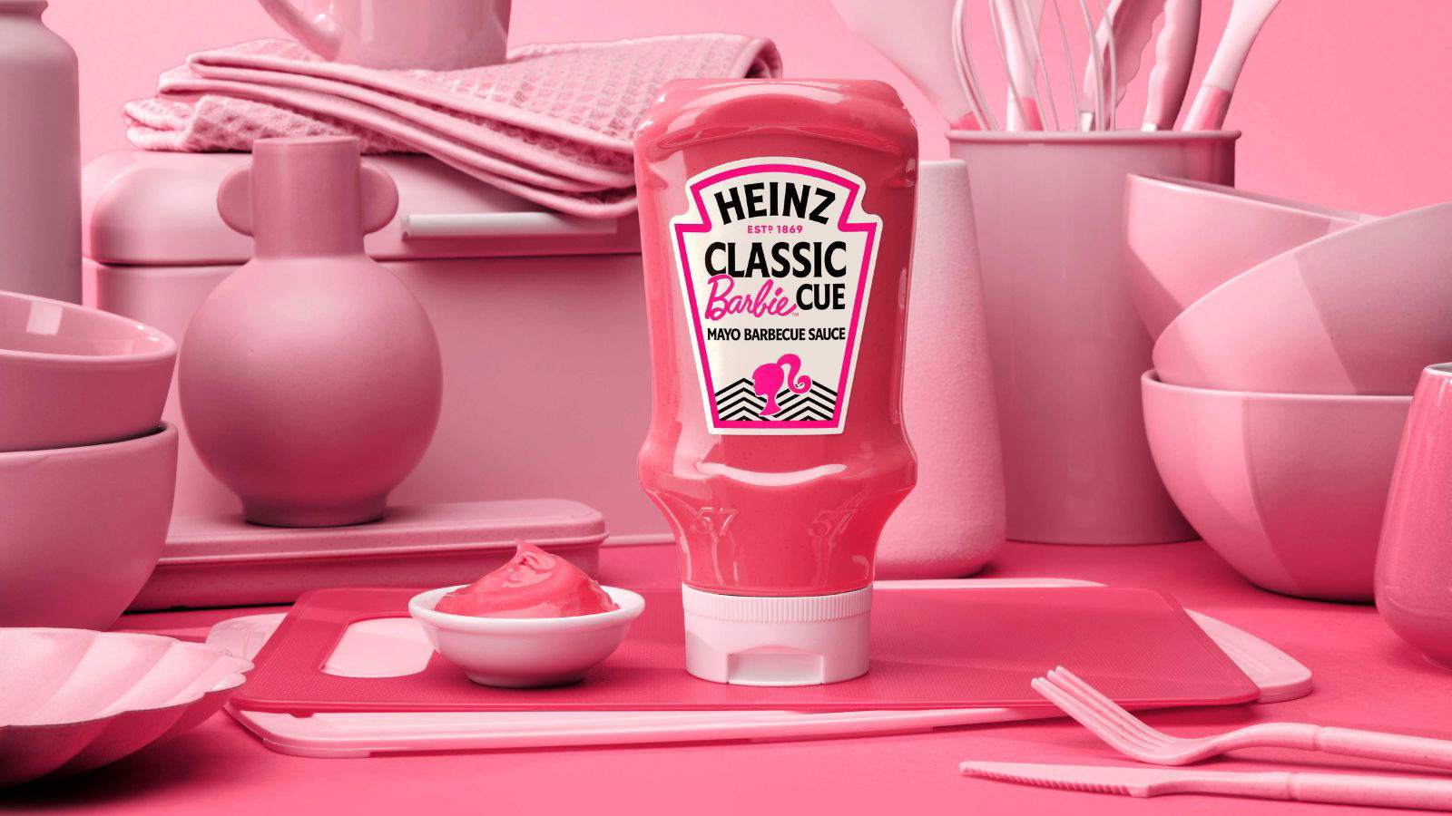 Have you seen Mattel and Heinz's pink vegan mayo 'Barbiecue' sauce yet?