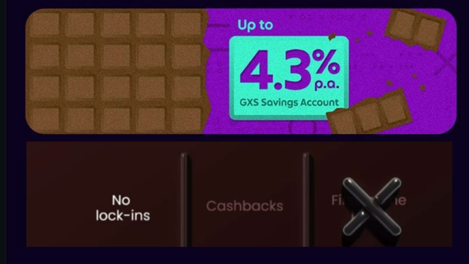 Chocolate Finance goes head-to-head with GXS Bank in ad war