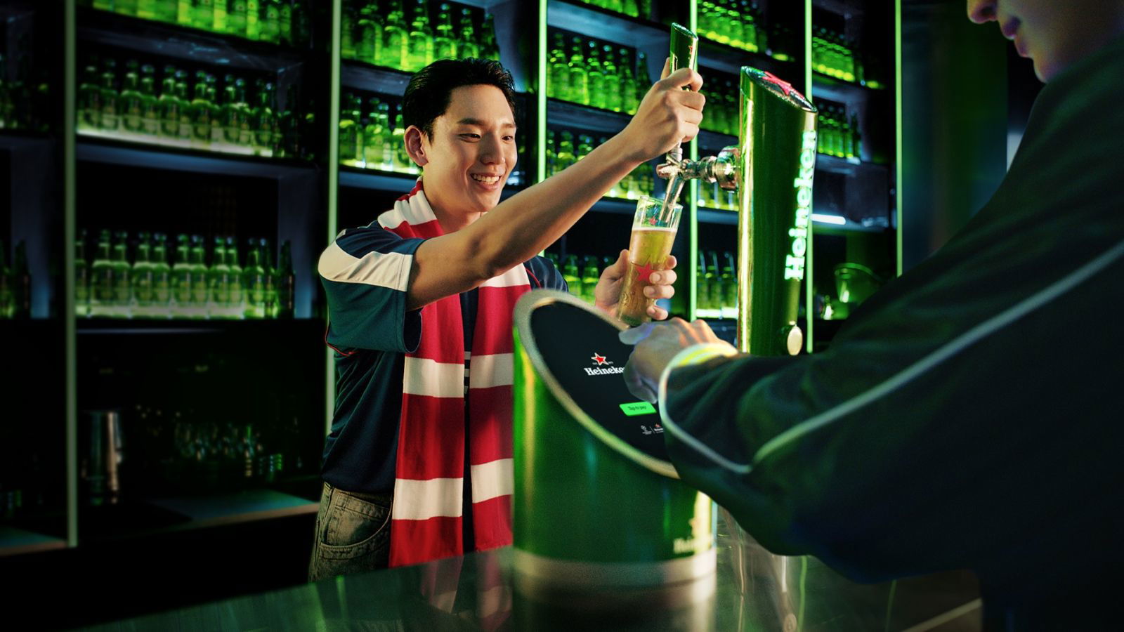 Heineken opens self-service bars for late-night football fans