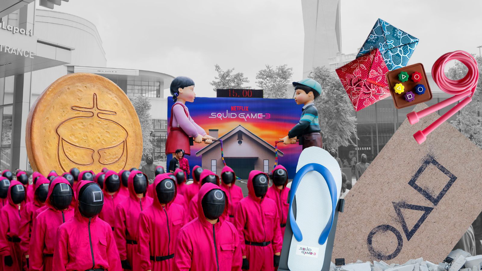 Squid Game gets a Malaysian twist with batik ddakji and on-ground thrills
