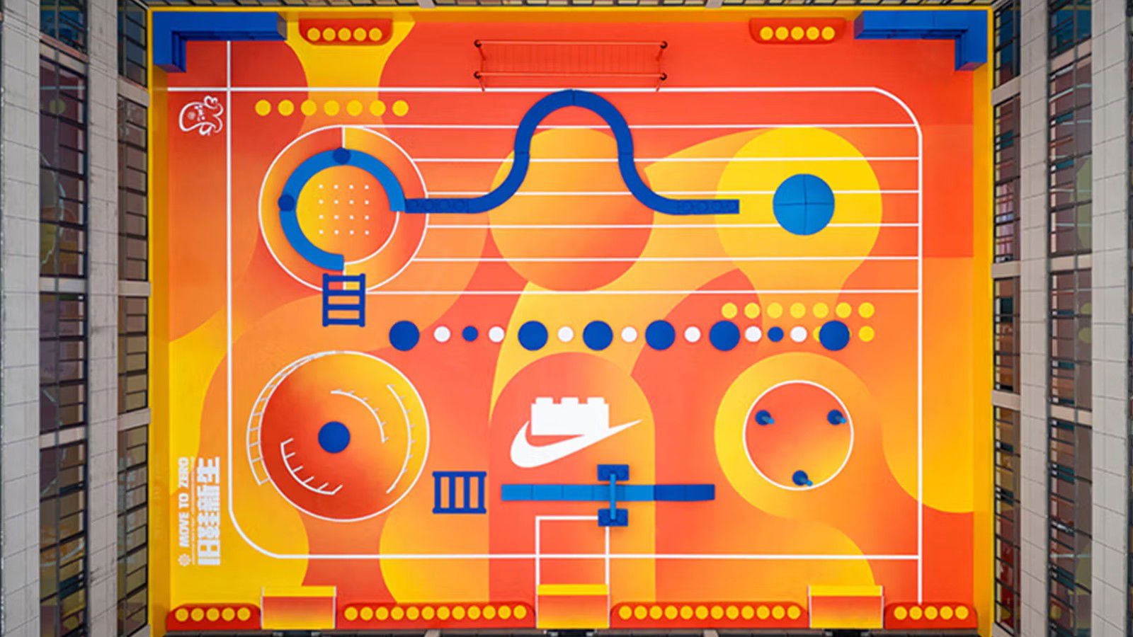 Nike and LEGO transform Shanghai school playground into modular sports space