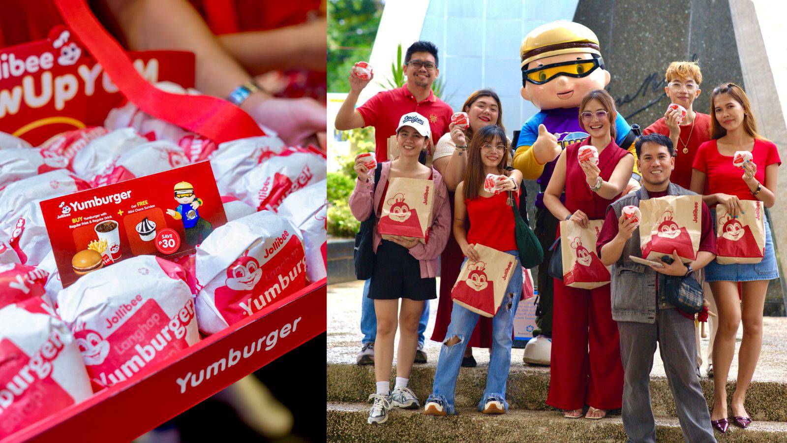 Jollibee surprises thousands of commuters nationwide with upgraded Yumburger push