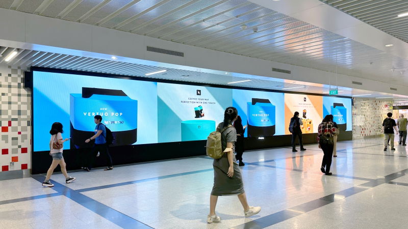 Nespresso envelopes MRT commuters in coffee scent as part of new campaign